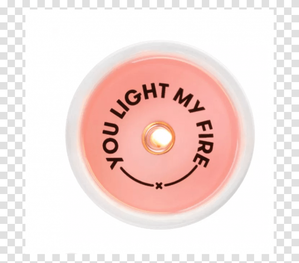You Light My Fire Candle 54 Celsius Secret Message Candle, Frisbee, Toy, Label Transparent Png