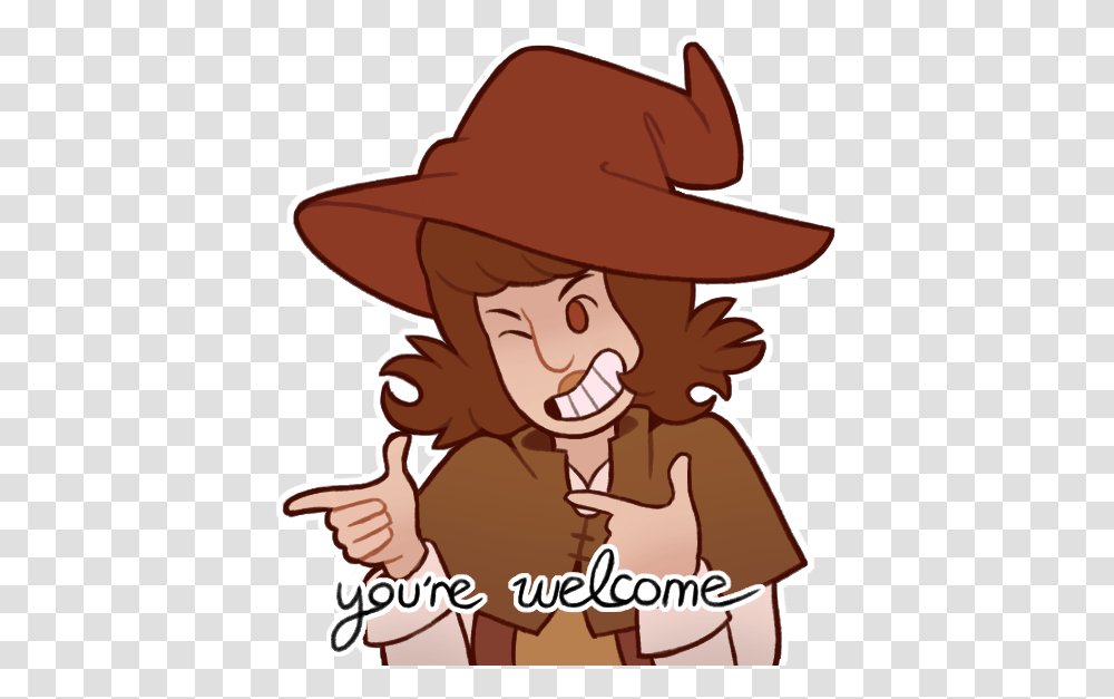 You're Welcome Clipart You're Welcome Icon, Apparel, Cowboy Hat, Person Transparent Png
