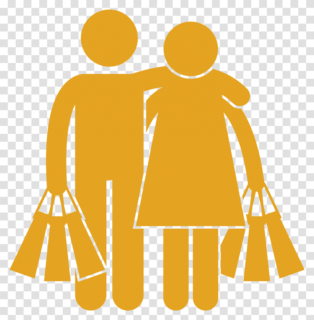 You Shop Traveling Couple Icon Cartoon Jingfm Sharing, Clothing, Apparel, Coat, Symbol Transparent Png
