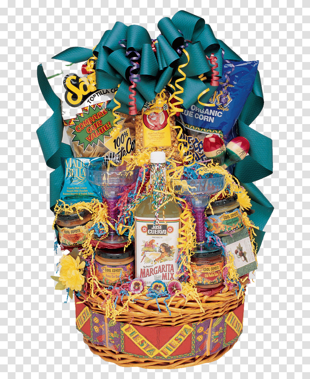 You Will Be Delivering A Party With This Fun Amp Festive Mexico Themed Gift Baskets, Food, Candy, Sweets, Confectionery Transparent Png
