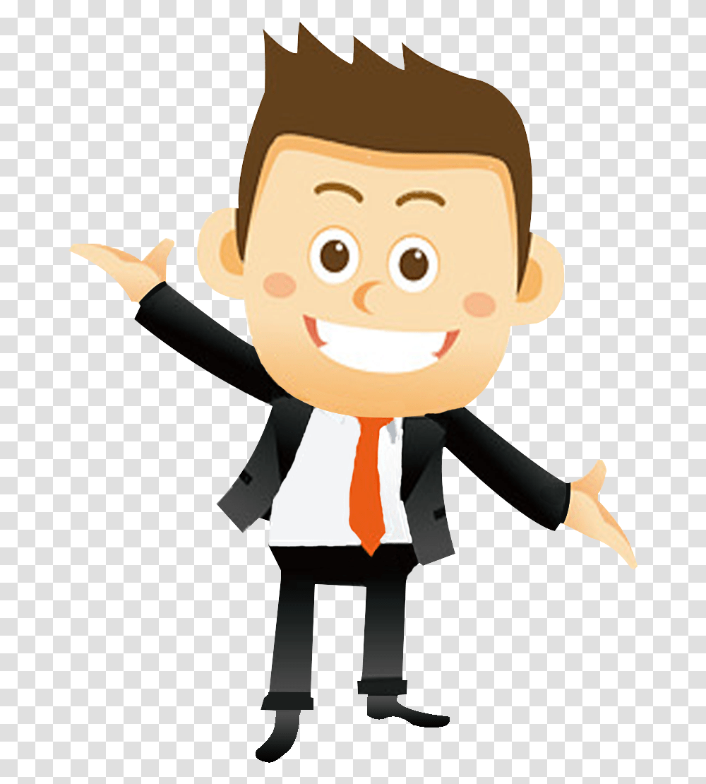 You Won't Have Any Technical Issues To Deal With Nothing Happy Man Cartoon, Tie, Accessories, Toy, Face Transparent Png