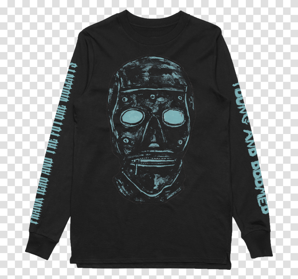 Young And Doomed Long Sleeve Black Long Sleeve Space Jam Shirt, Clothing, Apparel, Sweatshirt, Sweater Transparent Png