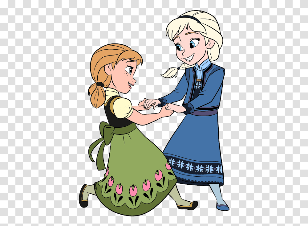 Young Anna Elsa Dancing Anna And Elsa Clipart, Person, Female, Injection, Girl Transparent Png