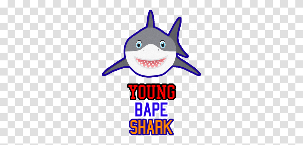 Young Bape Shark Tees, Poster, Advertisement, Label Transparent Png