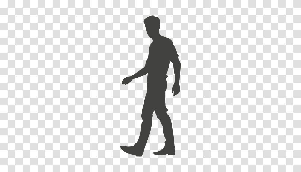 Young Boy Walking Silhouette, Person, Pedestrian, Hand, Standing Transparent Png