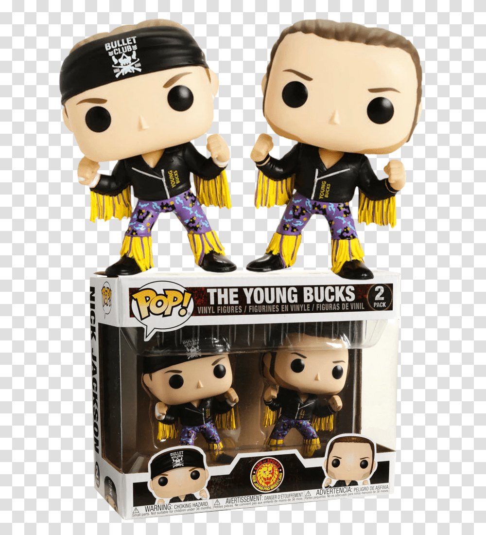 Young Bucks Bullet Club Funko Pop, Robot, Toy, Doll, Figurine Transparent Png