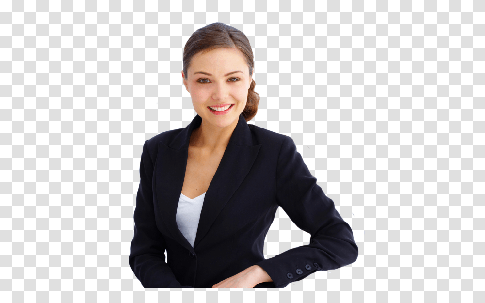 Young Business Woman Media Pro, Suit, Overcoat, Female Transparent Png