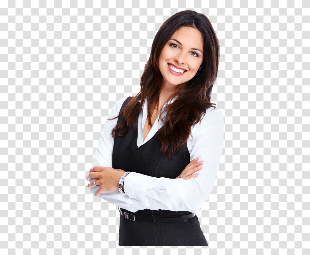 Young Business Woman Young Business Woman, Person, Female, Face Transparent Png