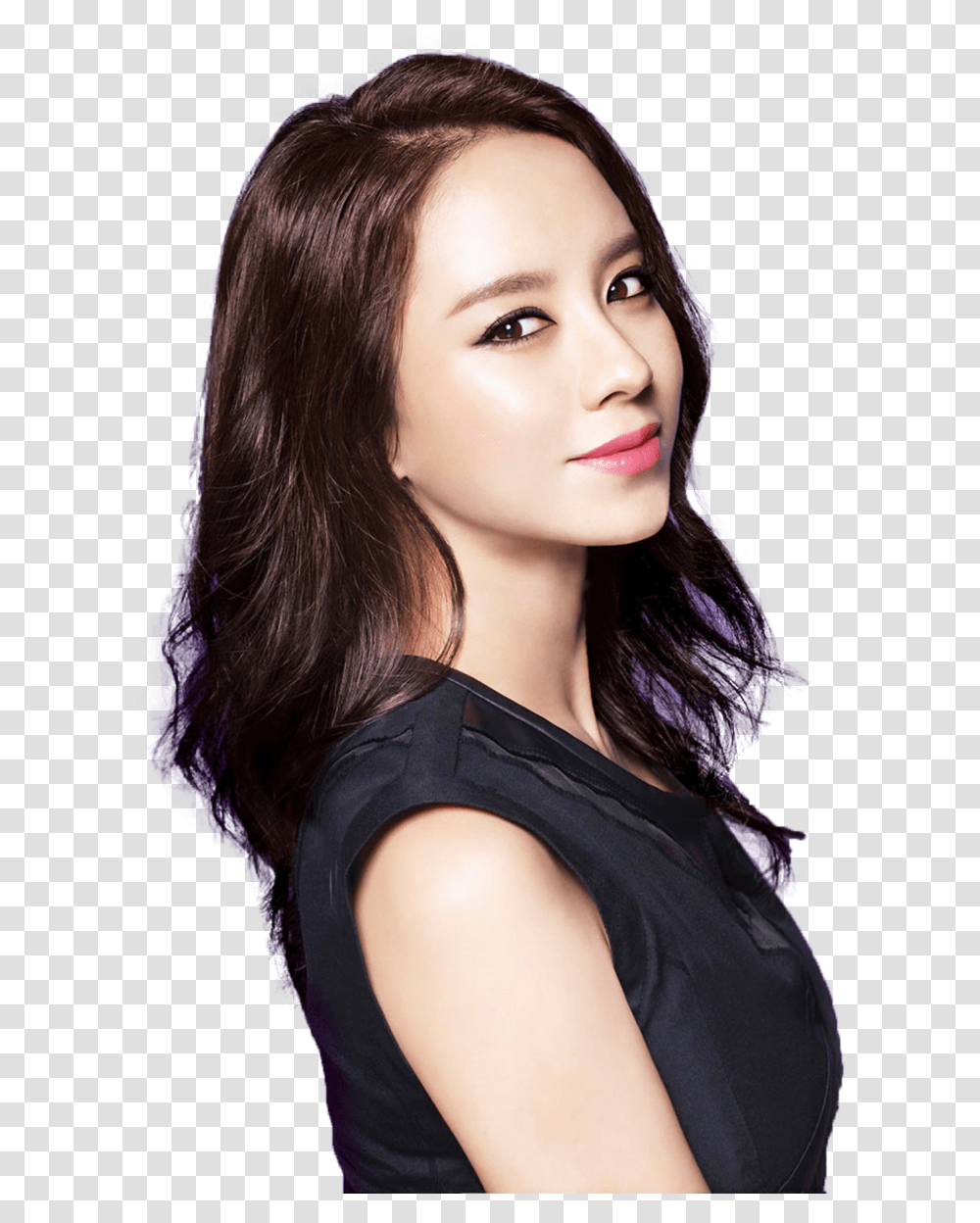 Young Female Model Song Ji Hyo Gallery, Face, Person, Smile Transparent Png