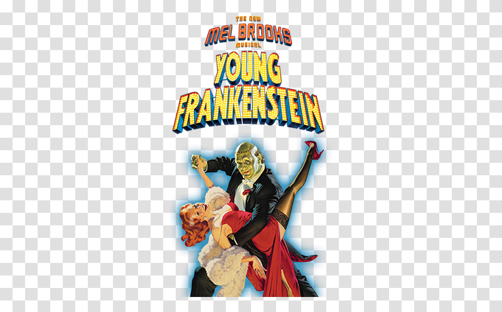 Young Frankenstein Musical Home Young Frankenstein Musical Logo, Person, Human, Leisure Activities, Poster Transparent Png