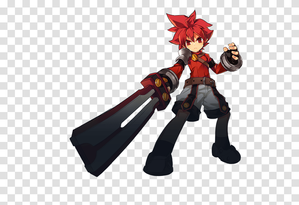 Young Game Character Big Sword, Person, Human, Toy, Manga Transparent Png