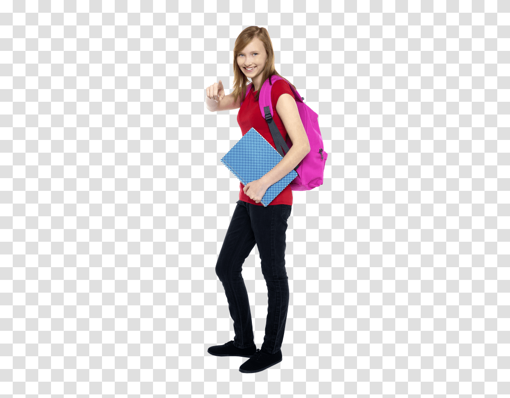 Young Girl Student, Apparel, Person, Human Transparent Png
