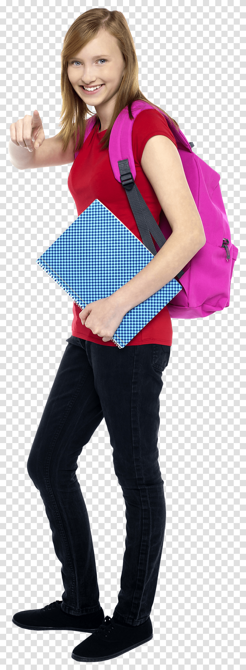Young Girl Student Image Student College Girl Transparent Png