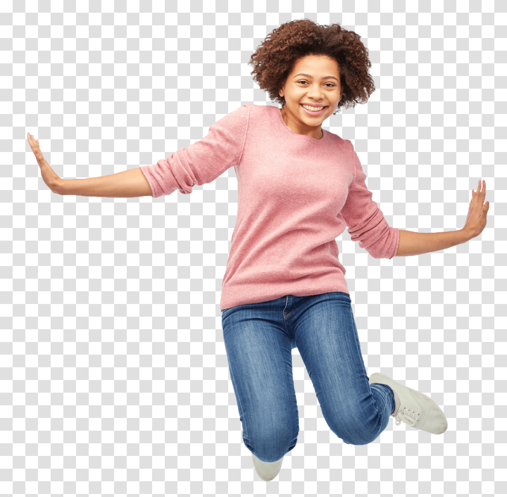 Young Girl Young African American, Female, Person, Sleeve, Clothing Transparent Png