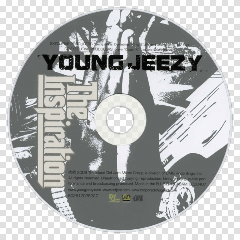 Young Jeezy The Inspiration Cd, Disk, Dvd Transparent Png