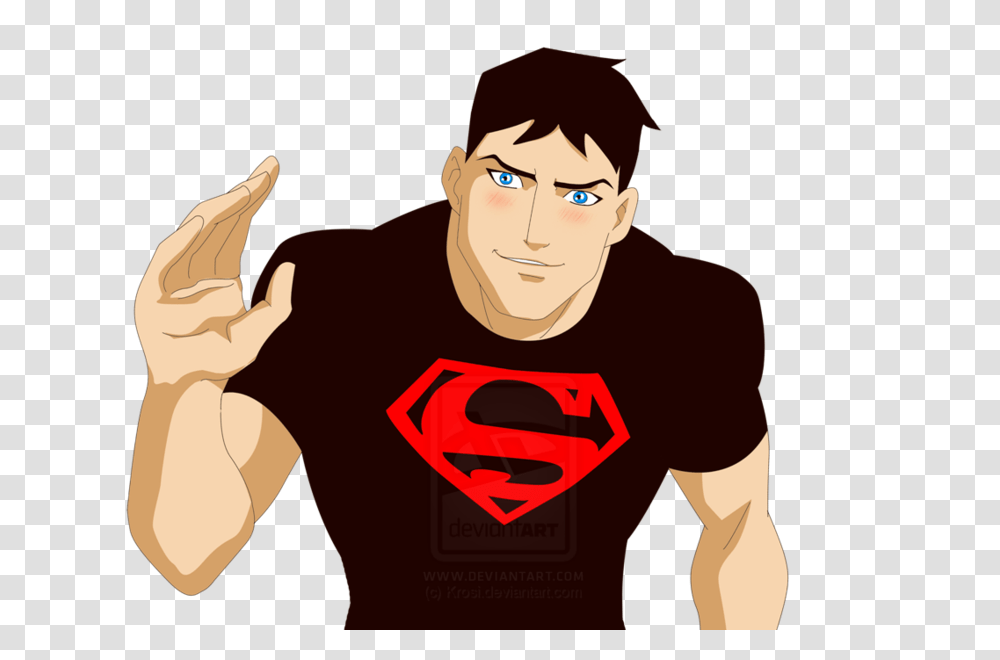 Young Justice Images Hi Im Conner Kent Hd Wallpaper, Person, T-Shirt, People Transparent Png