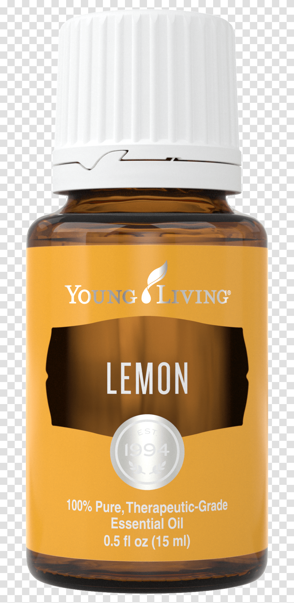 Young Living Lemon, Bottle, Beer, Beverage, Cosmetics Transparent Png