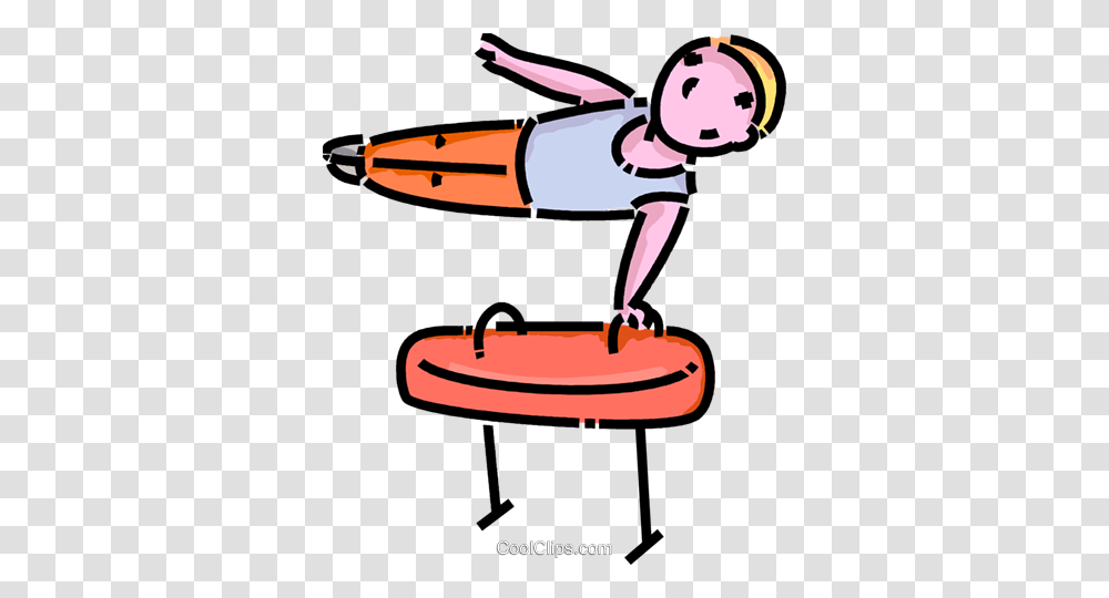 Young Man On The Pommel Horse Royalty Free Vector Clip Art, Bow, Water, Outdoors, Nature Transparent Png
