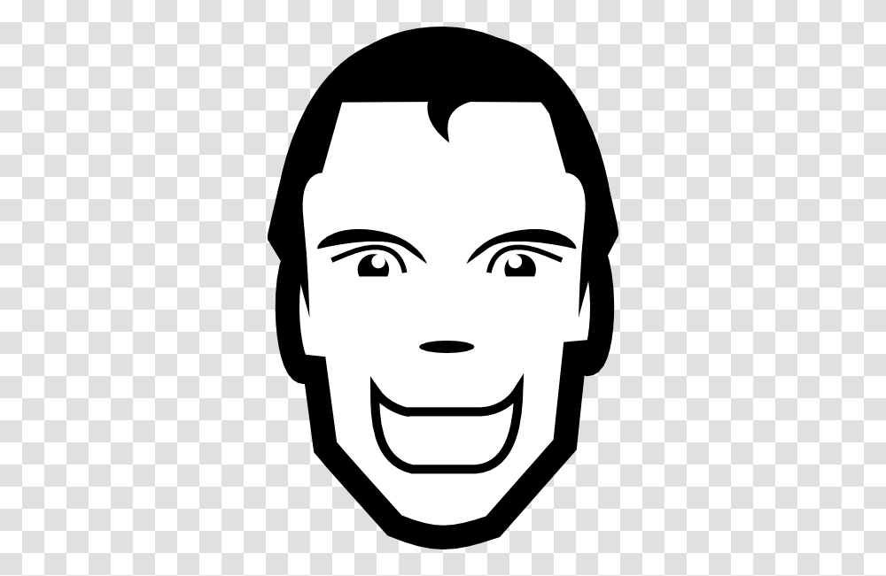 Young Man's Head Clip Art For Web, Stencil, Face Transparent Png