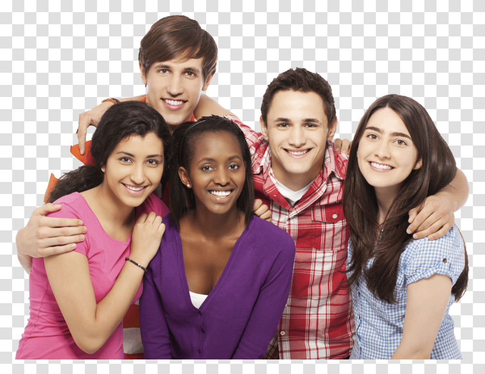Young People Group Background Group Of People Background Transparent Png