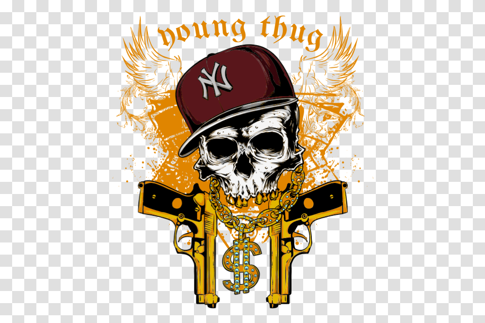 Young Thug Skull Thug, Poster, Advertisement, Flyer, Paper Transparent Png