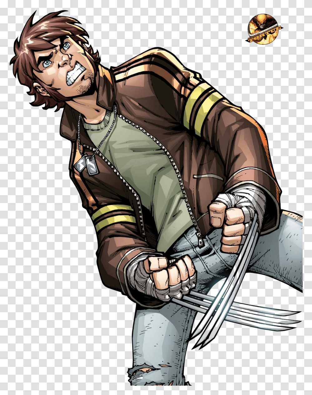 Young Wolverine Fan Art, Comics, Book, Manga, Hand Transparent Png