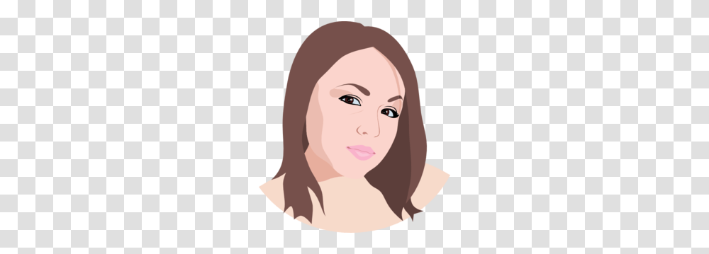 Young Woman Clip Art, Face, Person, Head, Jaw Transparent Png