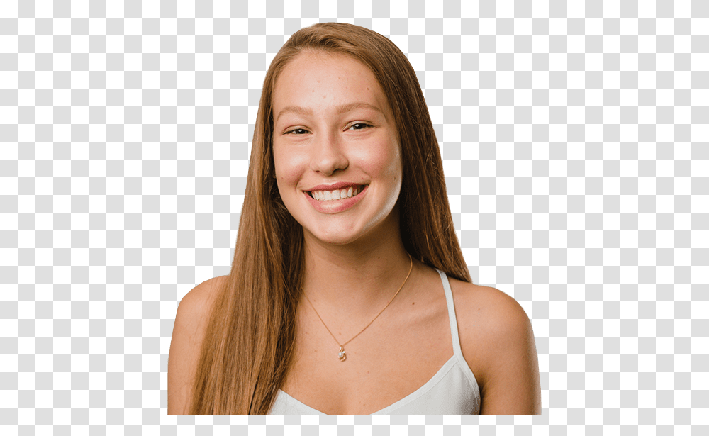 Young Woman Red Long Hair Smiling With Teeth White, Person, Human, Face, Dimples Transparent Png