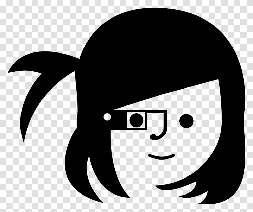 Young Woman With Google Glasses Meya Ai, Apparel, Stencil, Label Transparent Png