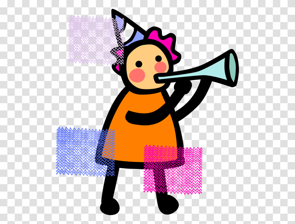 Youngster Blows Noisemaker Horn, Brass Section, Musical Instrument, Room, Indoors Transparent Png