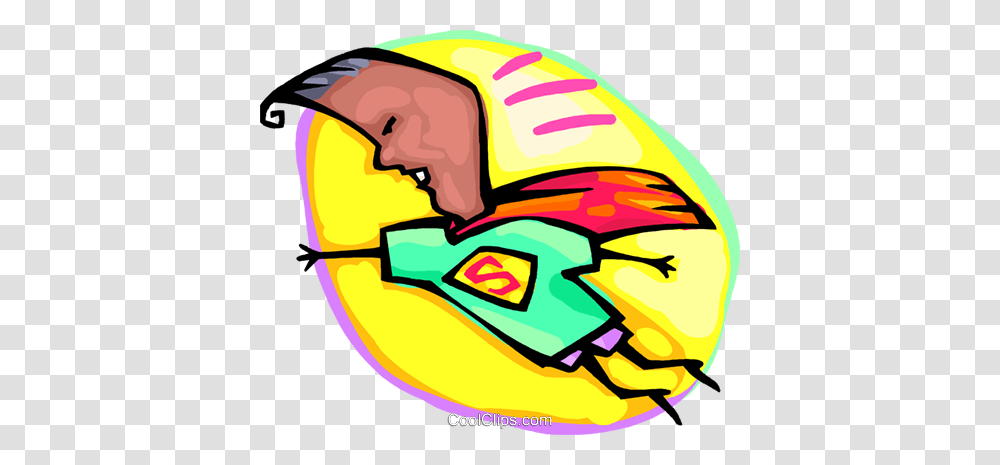 Youngster With A Superman Cape And Shirt Royalty Free Vector Clip, Helmet Transparent Png
