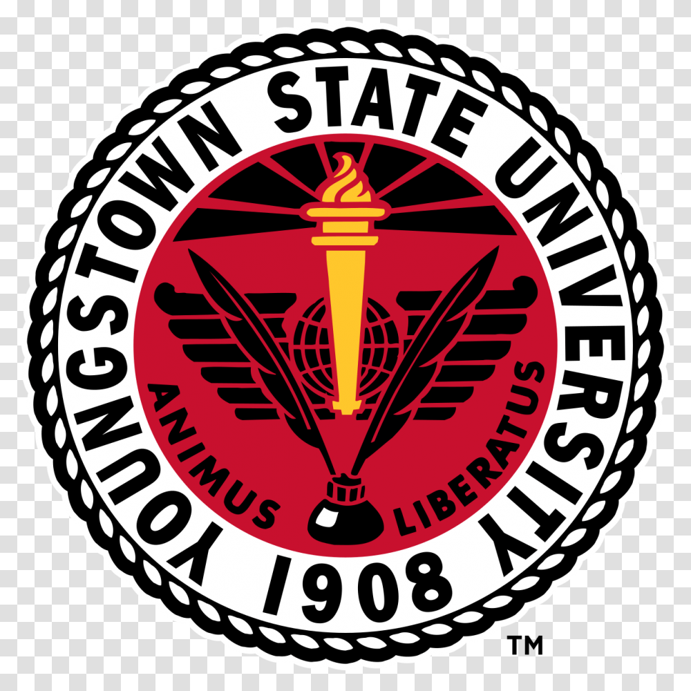 Youngstown State University Ohio Logo, Trademark, Badge, Emblem Transparent Png