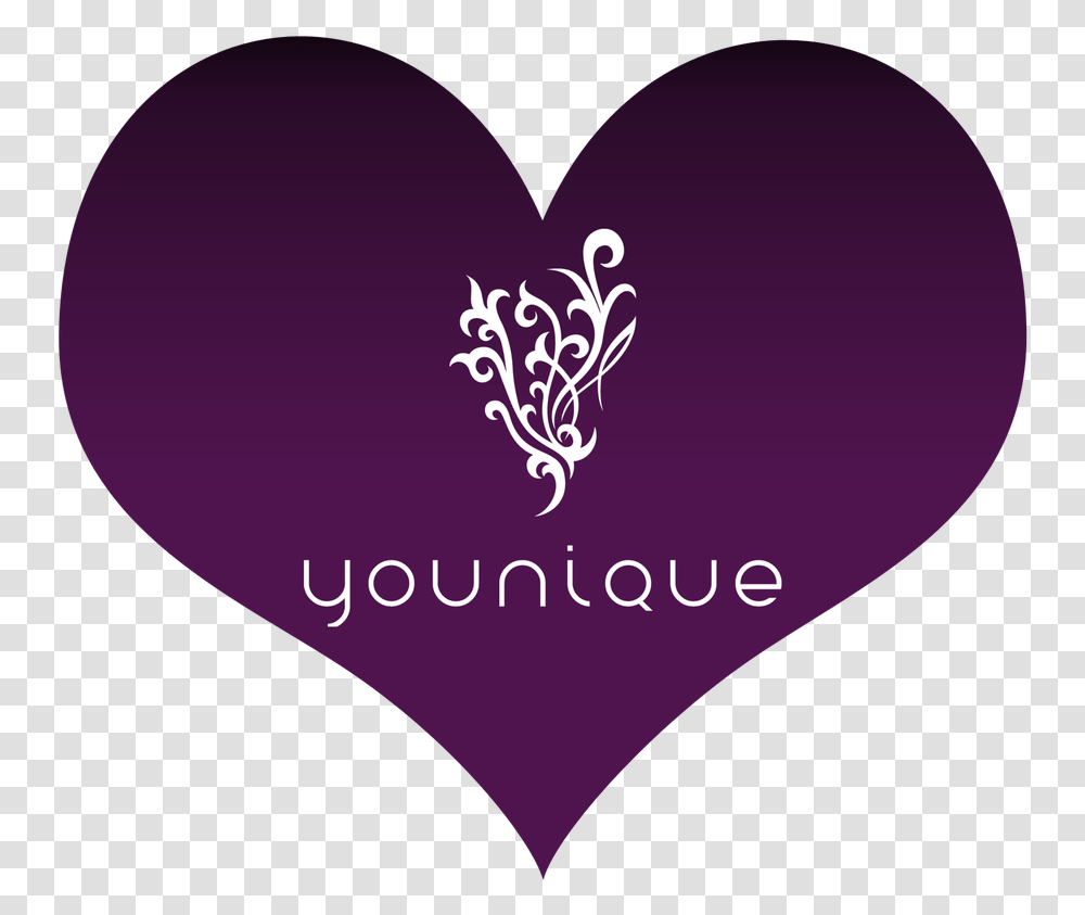 Younique Logo Image Younique Logo, Heart, Petal, Flower, Plant Transparent Png