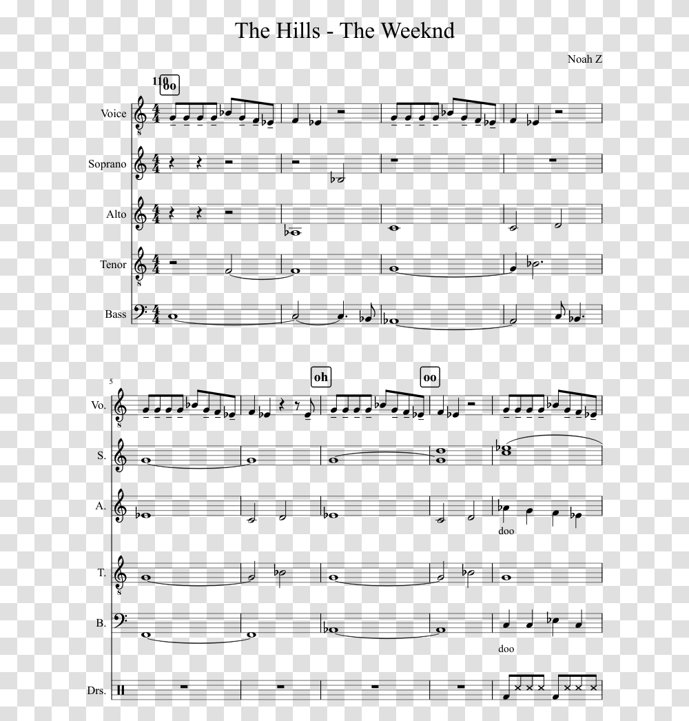 Your Best Nightmare Clarinet Sheet Music, Gray, World Of Warcraft Transparent Png