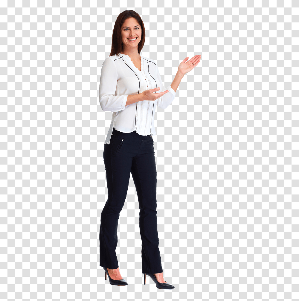 Your Browser Does Not Support The Video Tag Presenter White Background, Person, Pants, Shirt Transparent Png