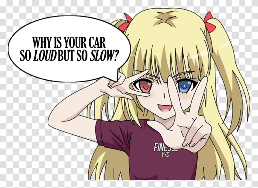Your Car So Loud But So Slow Sticker, Manga, Comics, Book, Person Transparent Png