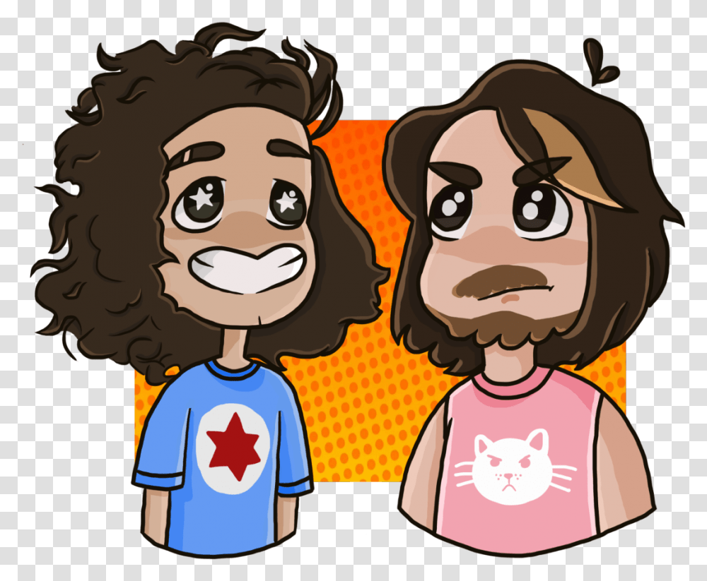 Your Favorite Grumps Now Cuter Than Evershop Here Cartoon, Face, Hair, Crowd Transparent Png