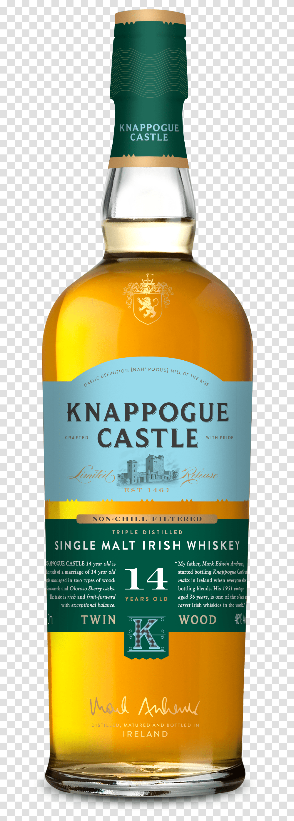 Your Home Is Your Castle 12 Year Irish Whiskey, Liquor, Alcohol, Beverage, Drink Transparent Png