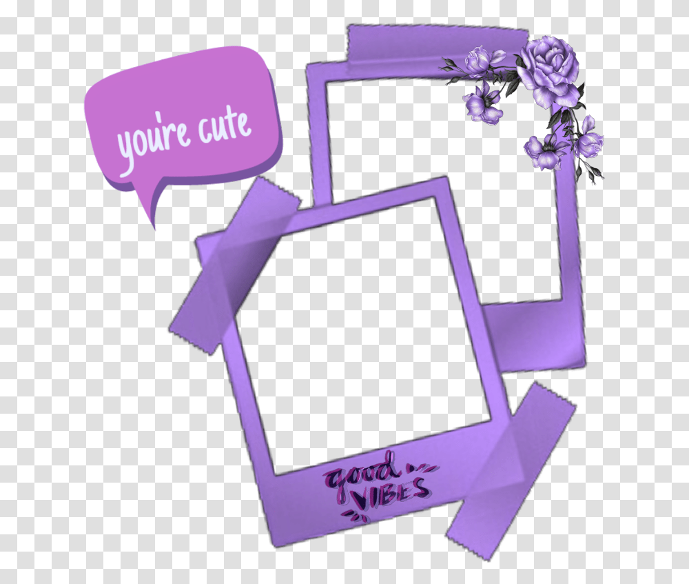 Yourecute Youre Cute Purple Aesthetic Tumblr Paper, Plant, Flower Transparent Png