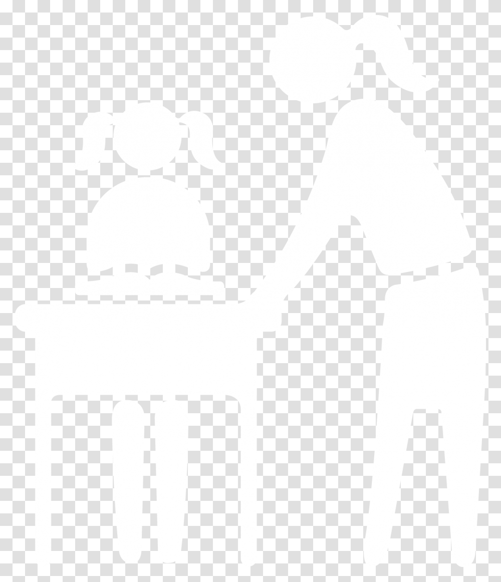 Youth Icon Adult And Children Icon White, Hammer, Stencil, Crowd Transparent Png