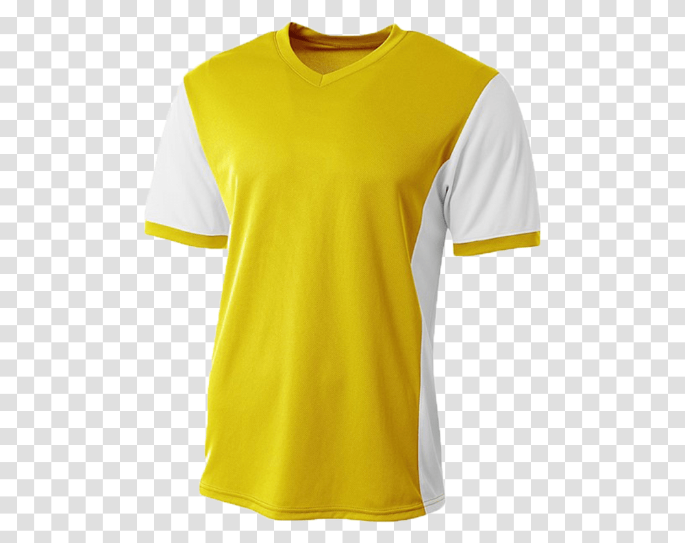 Youth Premier Soccer Jersey Nb3017 Gold White Sport T Shirt Damen, Apparel, T-Shirt, Sleeve Transparent Png