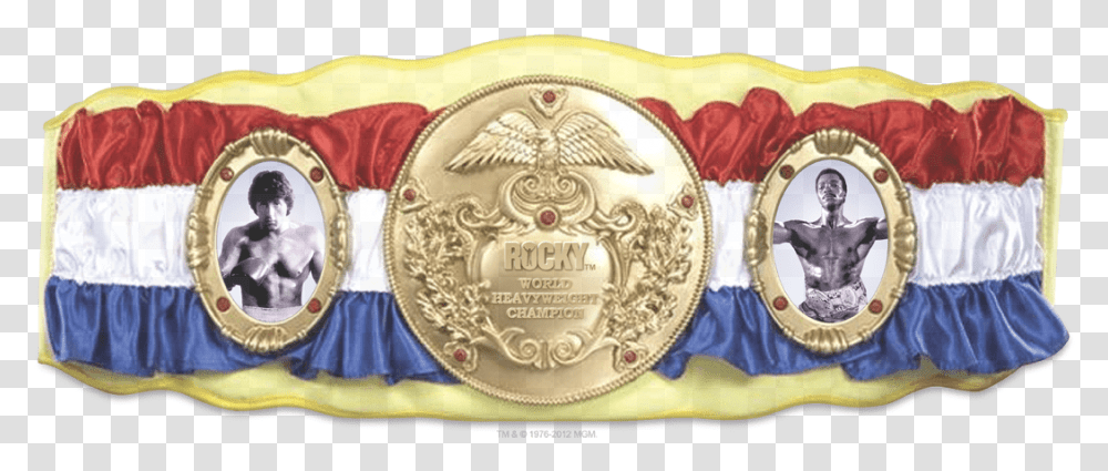 Youth Rocky Championship Belt, Buckle, Person, Human, Rug Transparent Png