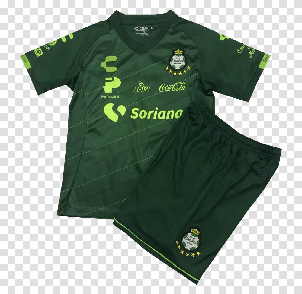Youth Santos Laguna Away Uniform 2019 Soccer Uniform, Clothing, Apparel, Shirt, Jersey Transparent Png
