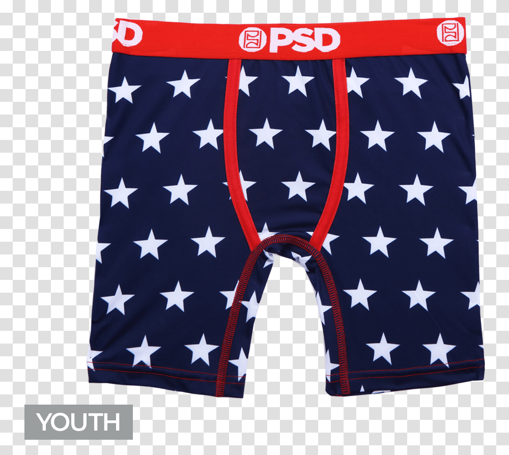 Youth Star Spangled Board Short, Apparel, Underwear, Flag Transparent Png