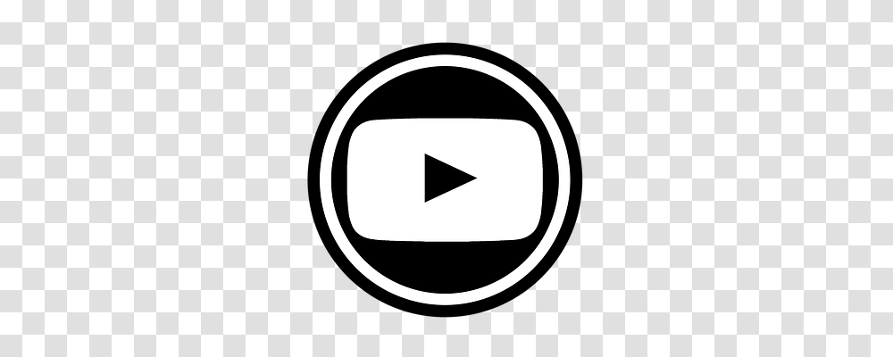 Youtube Logo, Trademark, Stencil Transparent Png