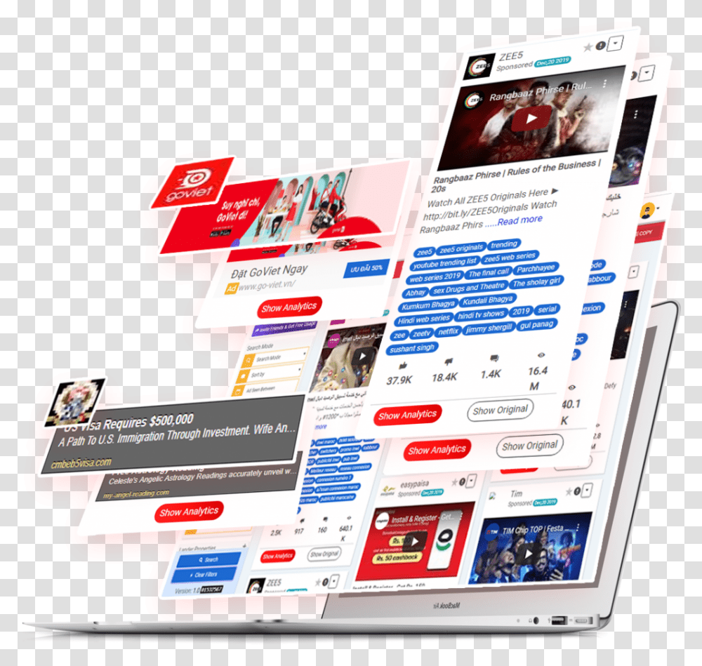 Youtube Ads Spy Tool Smart Device, Advertisement, Flyer, Poster, Paper Transparent Png