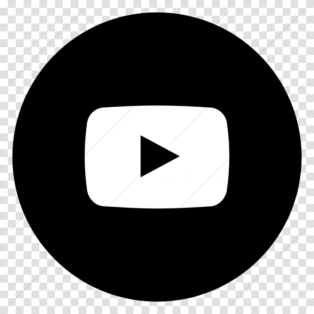 Youtube App Logo Black And White Pictures To Pin On Gmail Icon, Trademark, Recycling Symbol, Triangle Transparent Png
