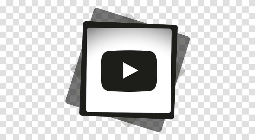 Youtube Black White Icon Social Media And Twitter Icon Black And White Small, Text, Gray, Buckle, Hand Transparent Png