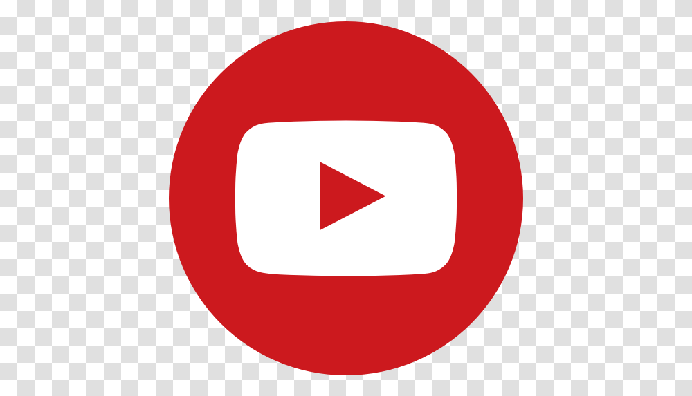 Youtube Circle Logo Logodix Youtube Icon, Symbol, Trademark, Triangle, Icing Transparent Png