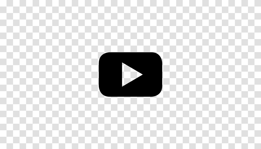 Youtube Clipart Black, Logo, Trademark, Light Transparent Png